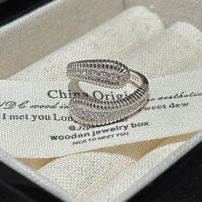 s925-sterling-silver-snake-design-ring-simple-fashionable-vintage-zircon-open-ring-stylish-unique-ring-for-women