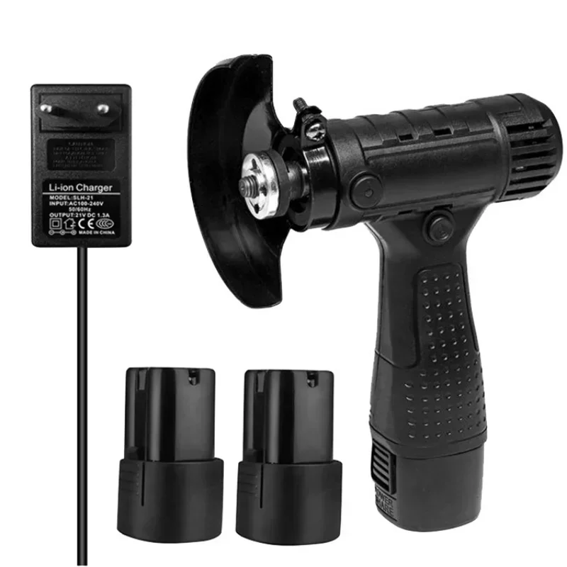 16.8V Mini Angle Grinder with Rechargeable Lithium Battery Cordless Polishing Machine Diamond Cutting with Accessories Tools