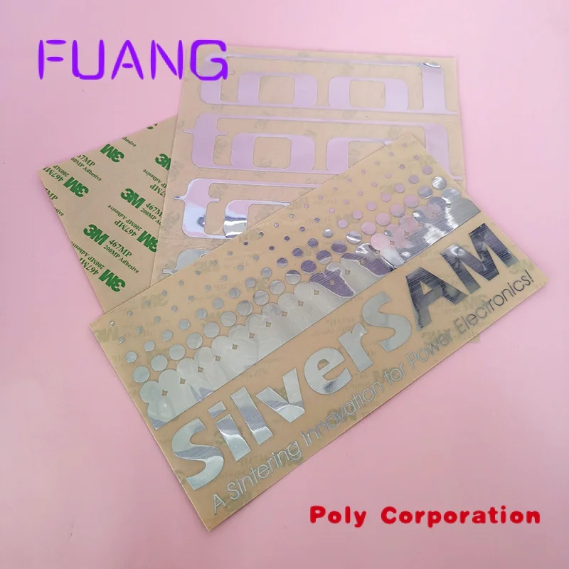 Custom Clear Gold Folil Heat Gold Transfer Elektroforming Metaal Nikkel 3d Sticker Label Logo Uv Decal Vinyl Transfer Sticker