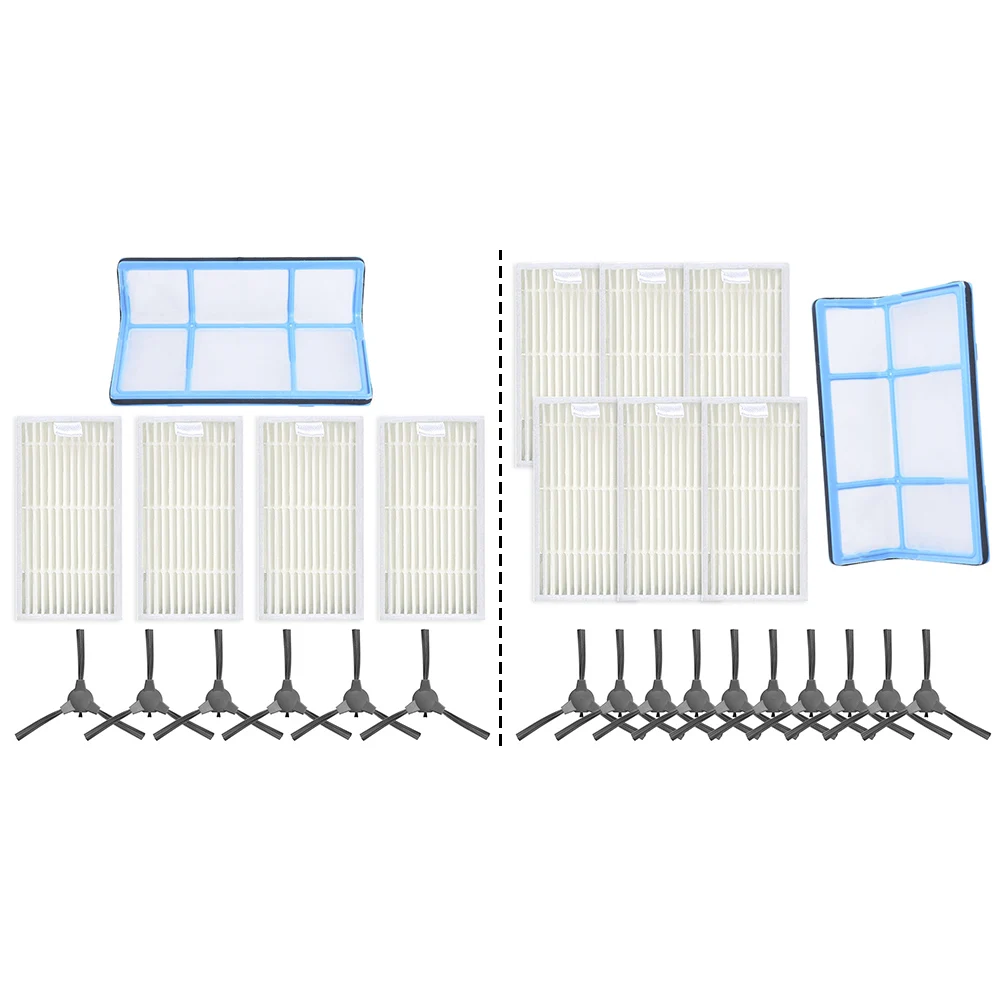 Kit de escova lateral de filtro primário para robô aspirador de pó erabros rs1, acessórios, ferramentas de limpeza doméstica