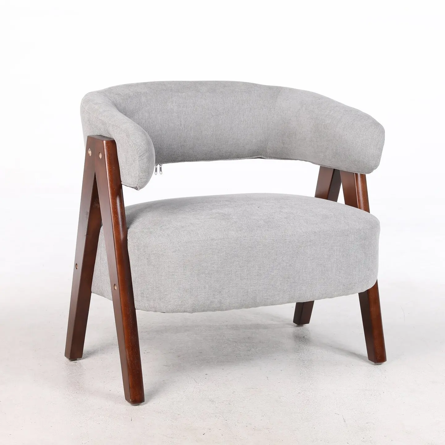 Leisure solid wood meeting chair household sofa living room lazy retro single sofa hotel reception negotiation
