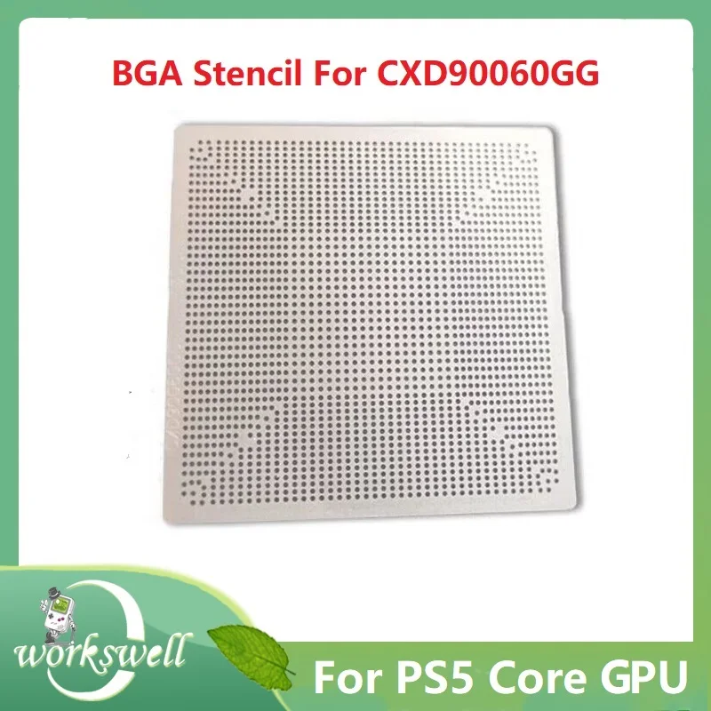 Direct Heat 90*90MM Stencil For PS5 Graphics Card GPU CXD90060GG For Sony Gaming Console GPU BGA Reballing Stencil Repair Tools