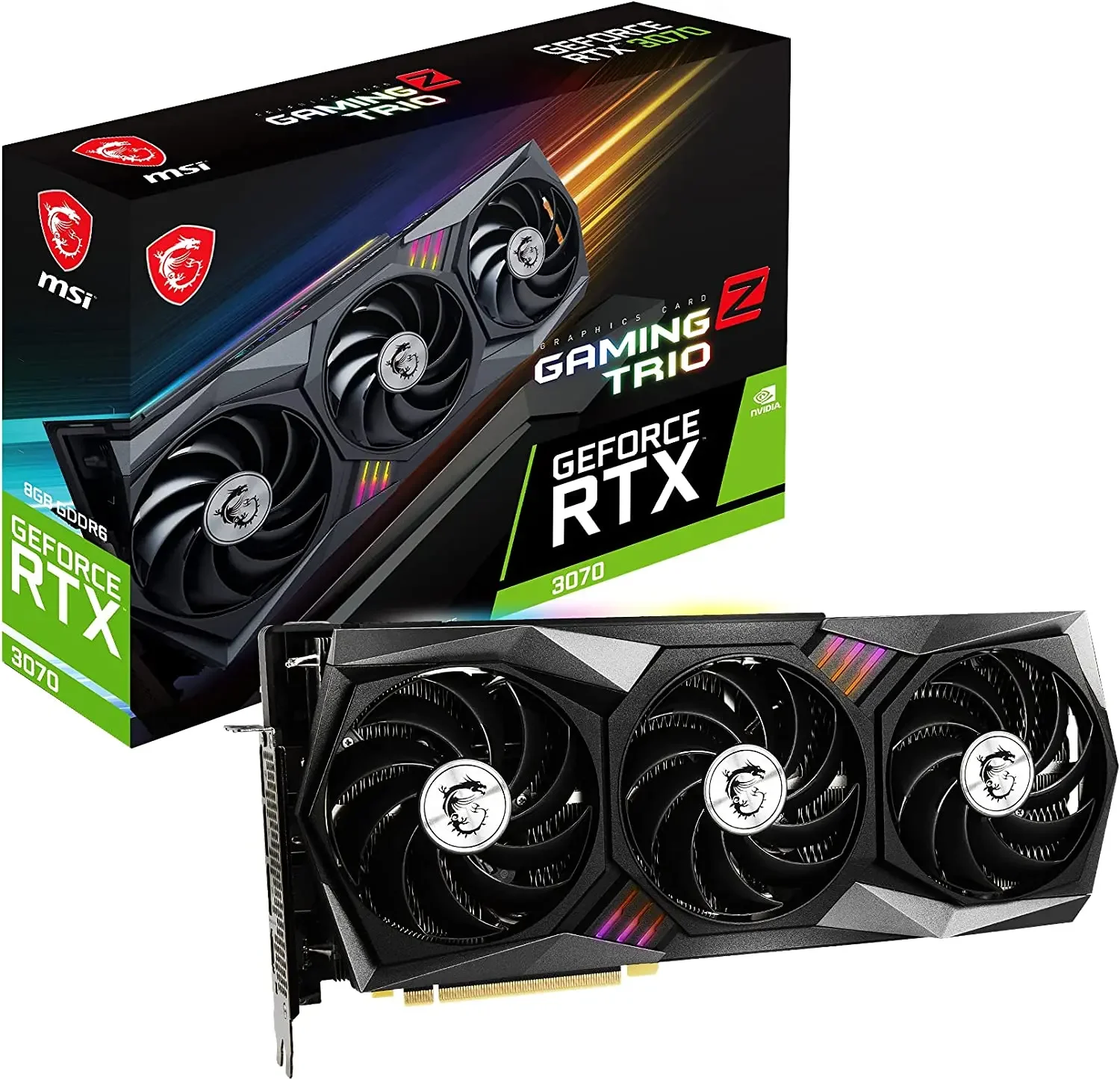 Nice quality GeForce GTX 3070 256-bit  8GB GDRR6 HDCP capable DirectX 12 Dual FanVR Ready OC graphics card