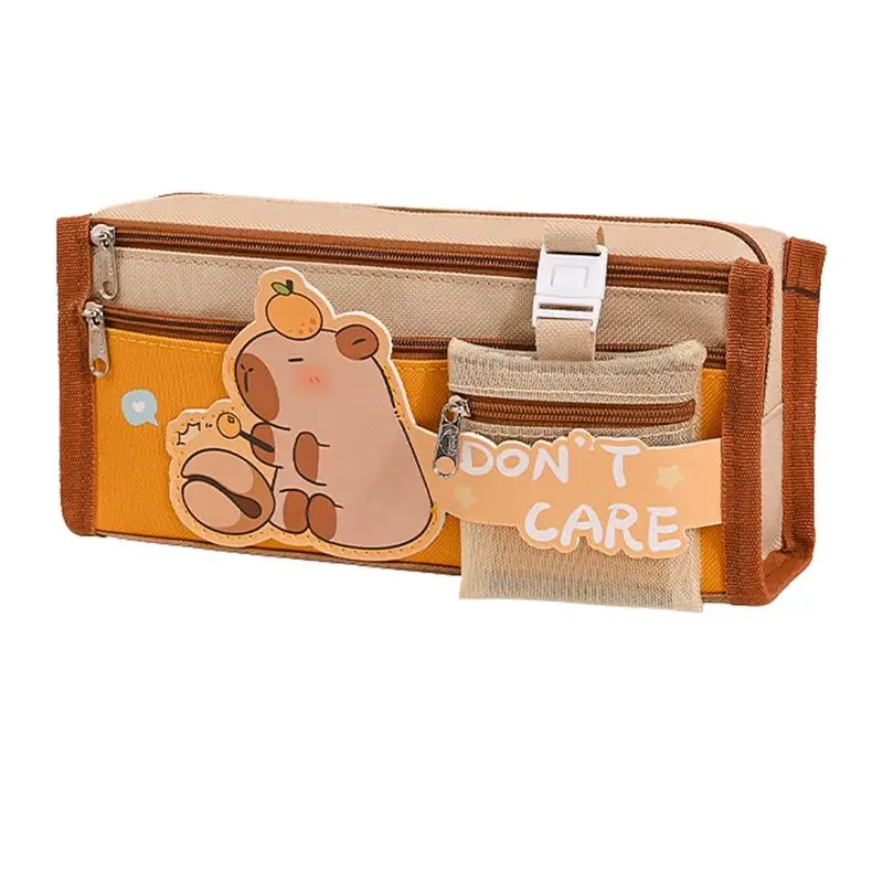 Capybara Pencil Case Large Capacity Multi-Layer Pencil Case School Kits Pencil Pouch Back To School Pencil Box Stationery