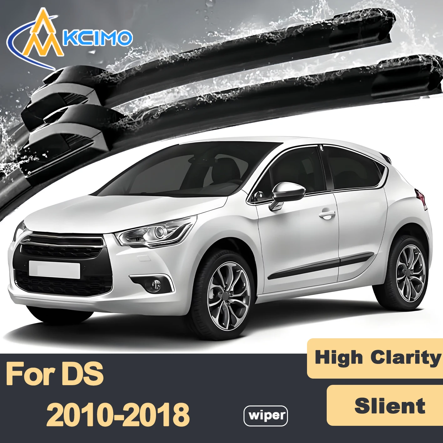 

Premium Rubber Durable Silent Windshield Wiper Blades 2pcs for DS DS 4 2010-2018 Citroen DS4 Front Wiper Blades Set