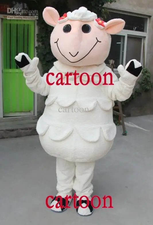 New Adult Character sheep Mascot Costume Halloween Christmas Dress Full Body Props Outfit Mascot Costume