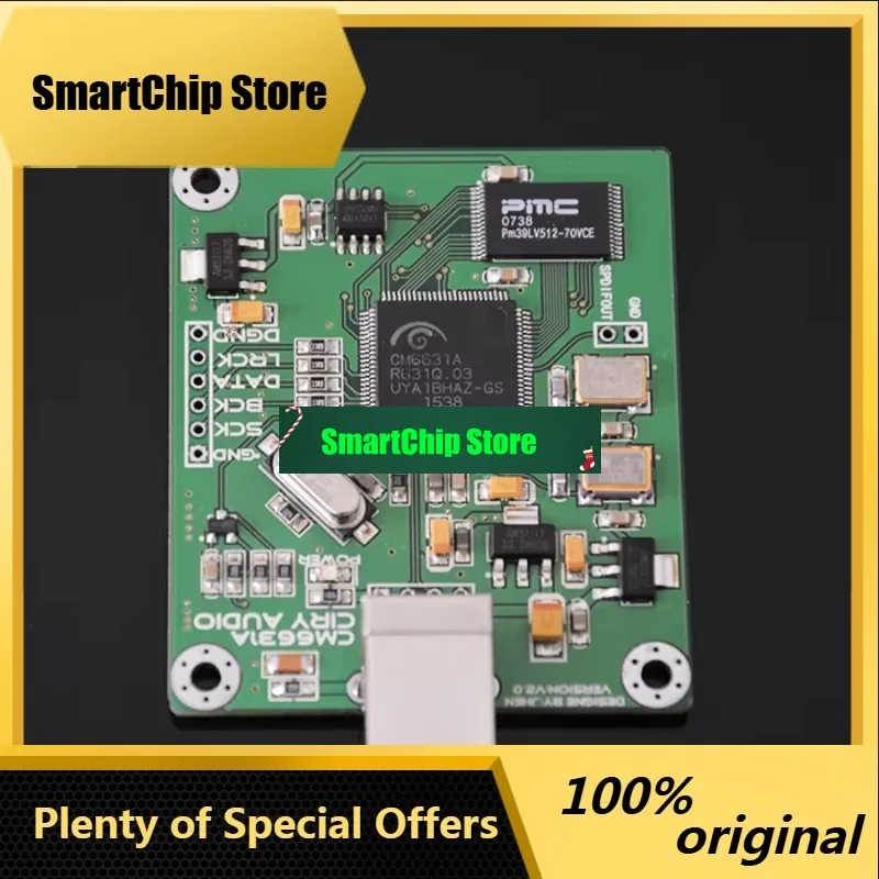 SmCpY10 CM6631A USB Digital Interface I2S SPDIF Output 24Bit 192K 384K ASIO