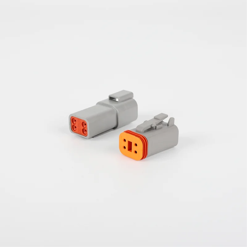 10/50/100 Sets Deutsch DTM Type Waterproof Automobile Connector Male Female Plug Socket With Terminal  DTM04-2/3/4/6/8/12 Pin