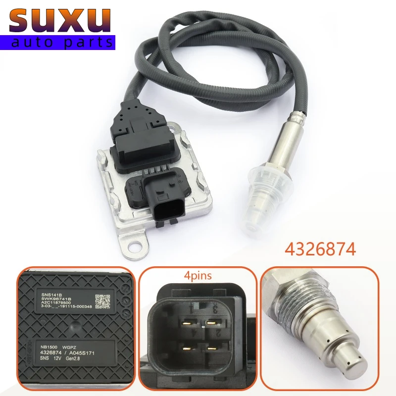 

Nitrogen Oxygen Nox Sensor Outlet Exhaust For Cummins 11.0L 15.0L OEM 4326874RX 4326874 28729846 5WK96741B