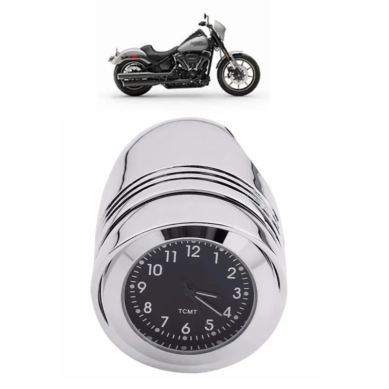 

Motorcycle Acsessories Universal 1 1/4" Handlebar Mount Clock For Harley Cruiser Custom Chopper Chrome