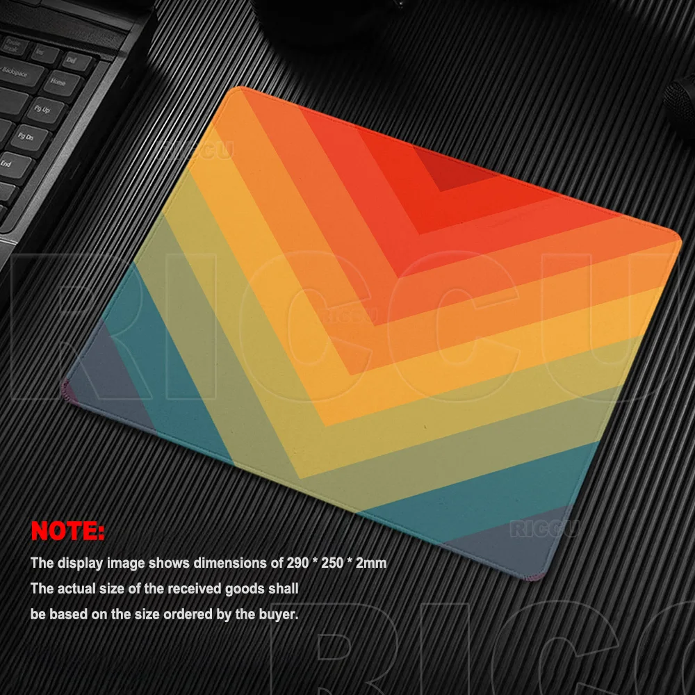 

HD Colorful Gradient Mouse Pad Rubber Anti-Slip Laptop Small Mats Xxs PC Gaming Desk Accessories Gamer Home Office Setup Coaster