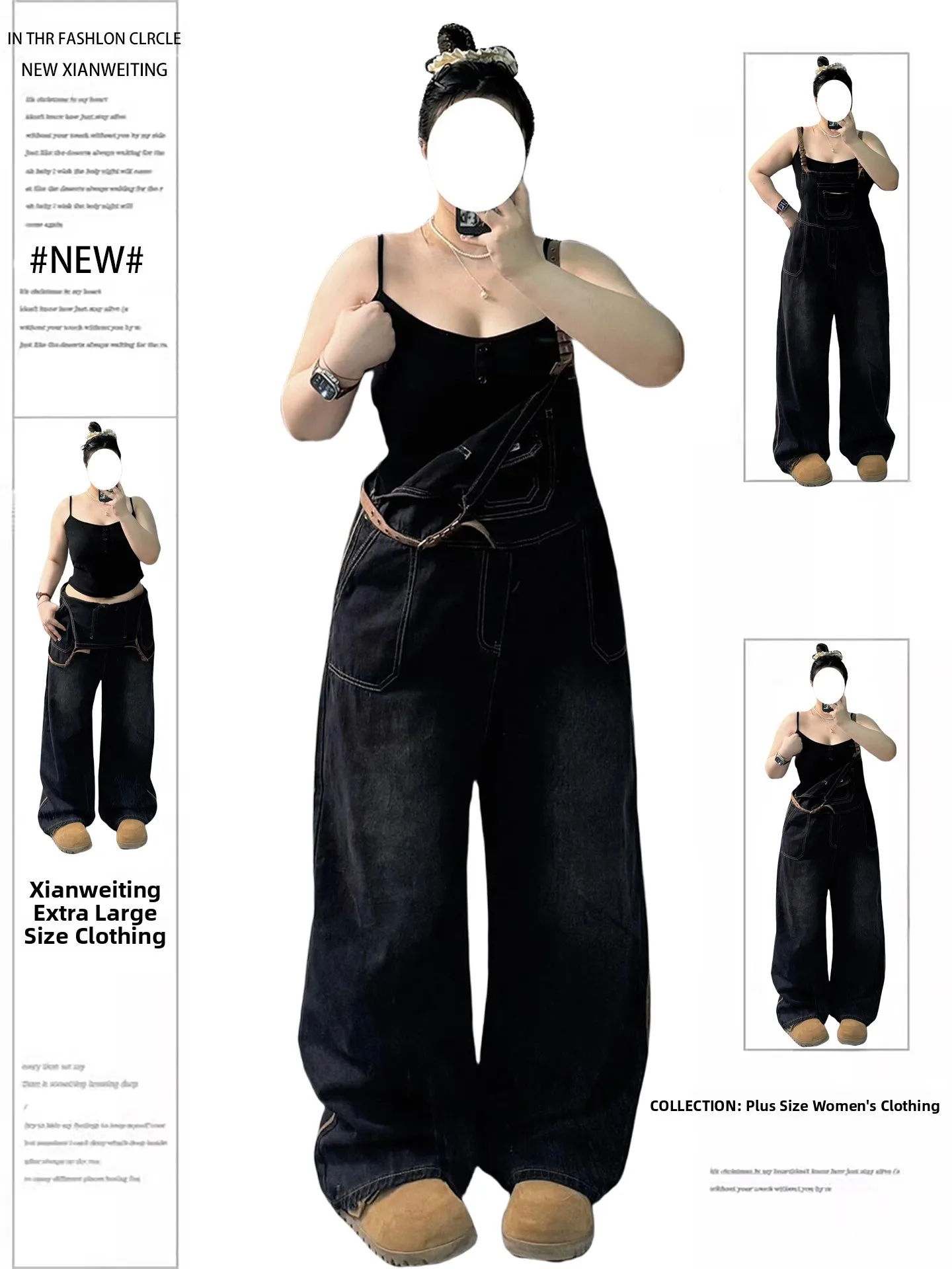 

Джинсовые комбинезоны большого размера в стиле ретро, женские широкие брюки с высокой талией, повседневные удобные дышащие, приятные для кожи летние джинсы