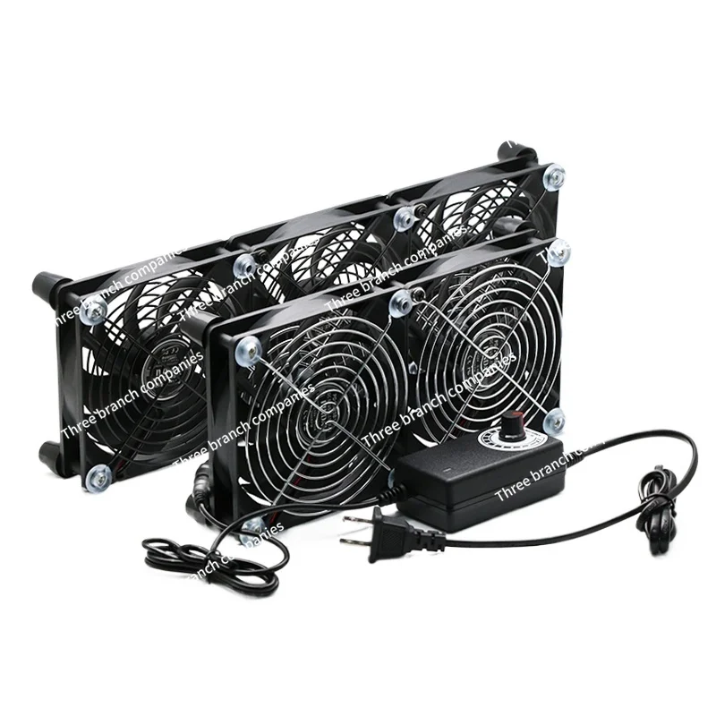 

12CM adjustable speed large air volume power amplifier cabinet server graphics card rack cooling fan 220V
