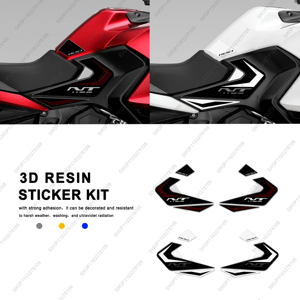 

New NT 1100 Motorcycle Side Fuel Tank Sticker Non-slip 3D Epoxy Resin Protection Decal Kit For NT 1100 NT1100 nt1100 2025