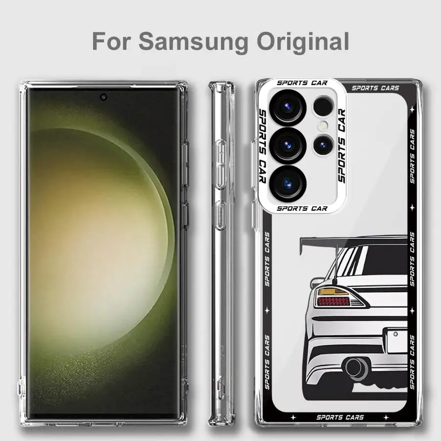 JDM Sports Cars Phone Case for GalaxyNote20 20Ultra S21 S23 S22 S20 S24 Plus S20 S23 S22 S21 S24 S23 Ultra S20 S23 S21 FE