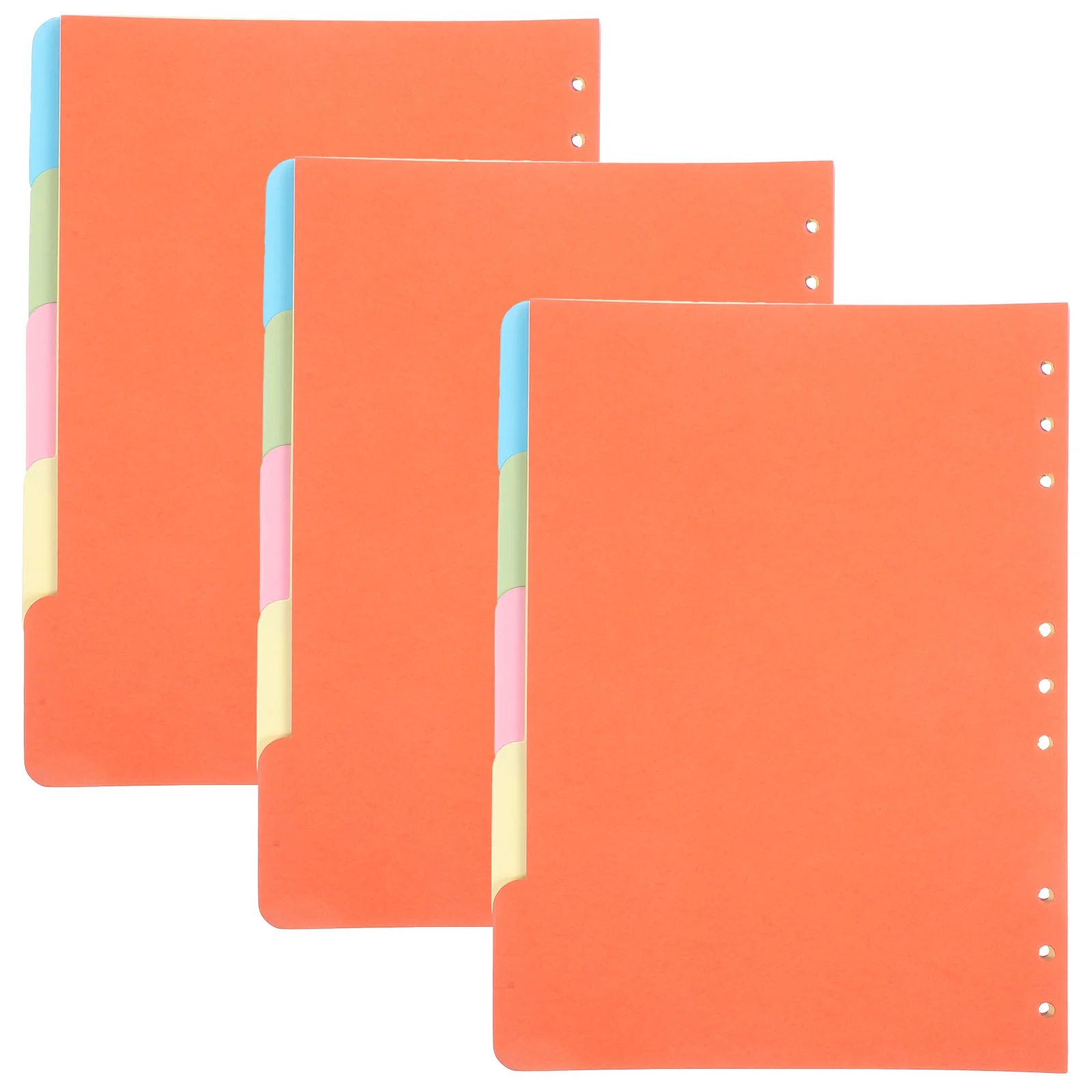 

15 Pcs Detachable Separator Sheet Index Paper Note Book Divider Tabs White Cardboard Binder Supplies