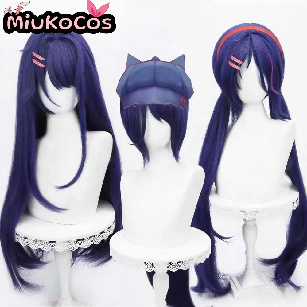 متوفر في المخزون شعر مستعار ميتا وميلا التأثيري MiukoCosplay لعبة Miside Cosplay