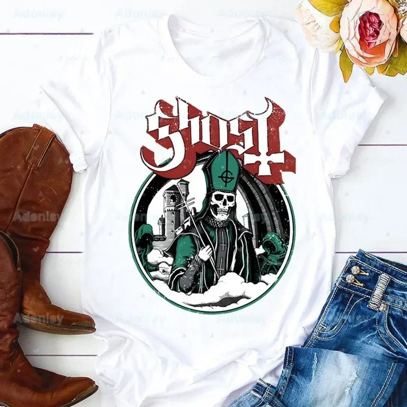 

Ghost Band Hard RockMan T Shirt Casual Ghost B.C. Heavy Metal Tshirts Tees Top Hipster Female Short Sleeves Shirts Clothes