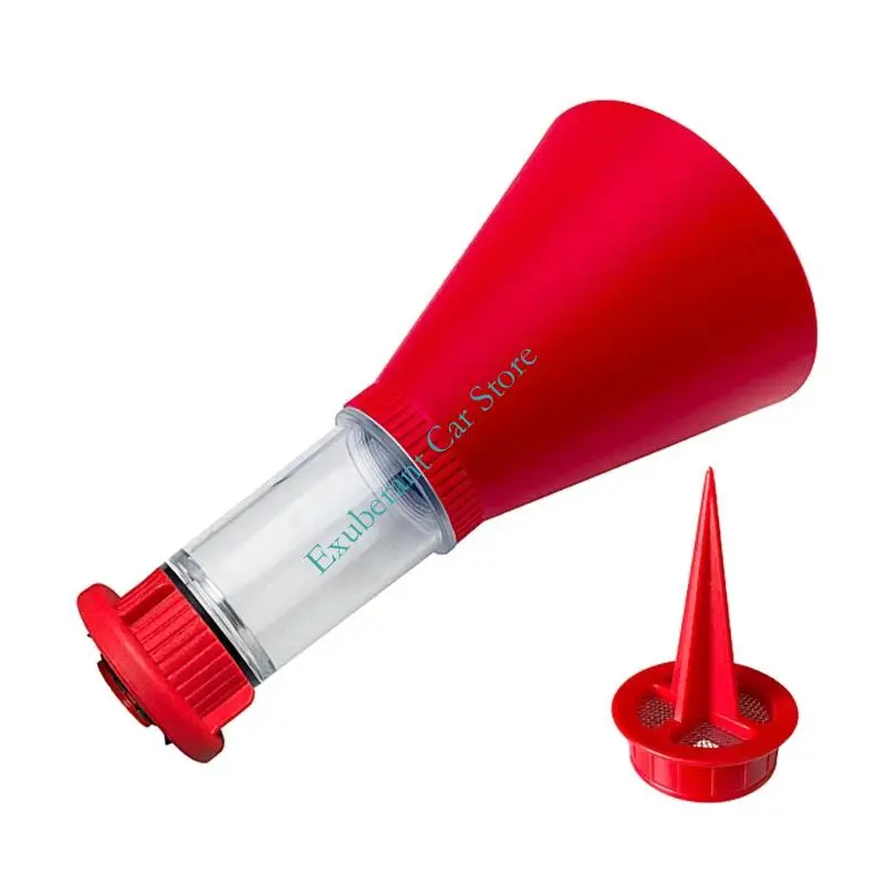 Precisions Molded ABS Plastic Oil Funnel with Filter Screen For Vehicle Maintenance Prevents Wastage During Refills