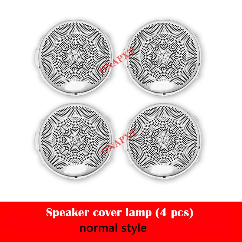 Für Benz C/E/GLC Klasse W205 W213 X253 W238 LED Audio Lautsprecher Abdeckungen Neue Sound Metall Mediant abdeckung Dekoration Lampe Umgebungs Licht