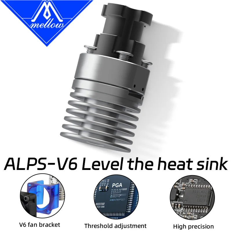 Mellow ALPS-V6 Heatsink Smart Leveling Nozzle Probe For E3D V6 Volcano Hotend DIY 3D Printer Voron Vzbot Blv