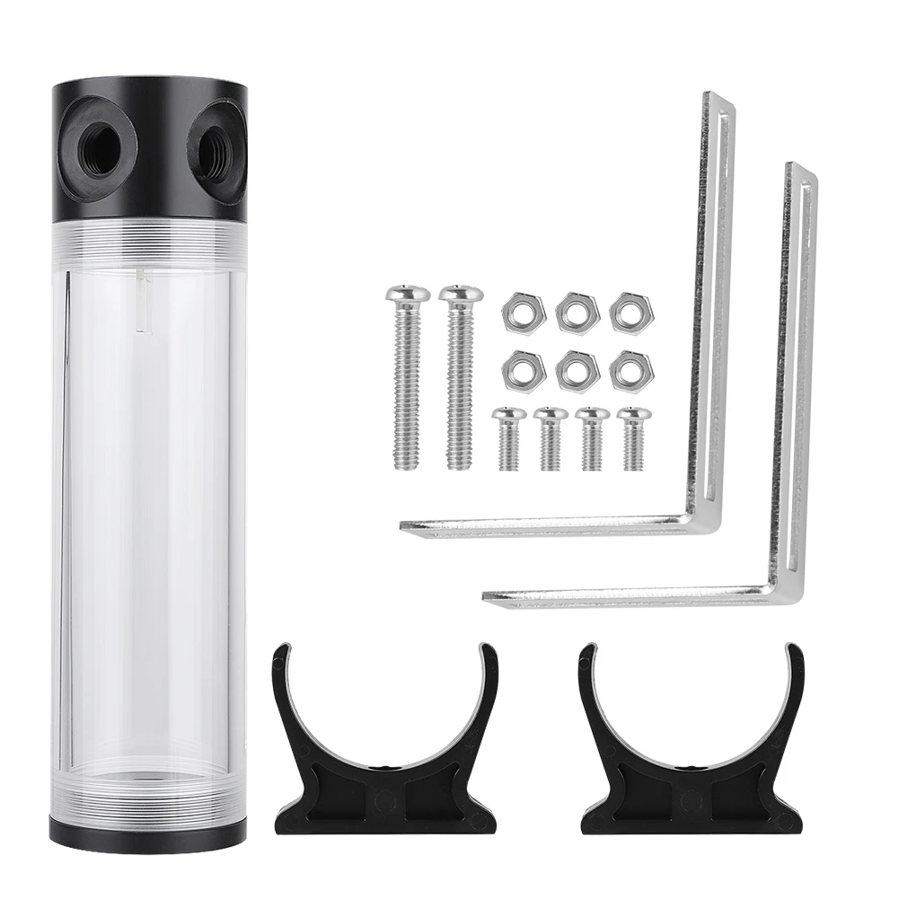 50mm Diameter G1/4 Thread DIY Extra Long Cylinder Water cooled Tank for Computer Cooling