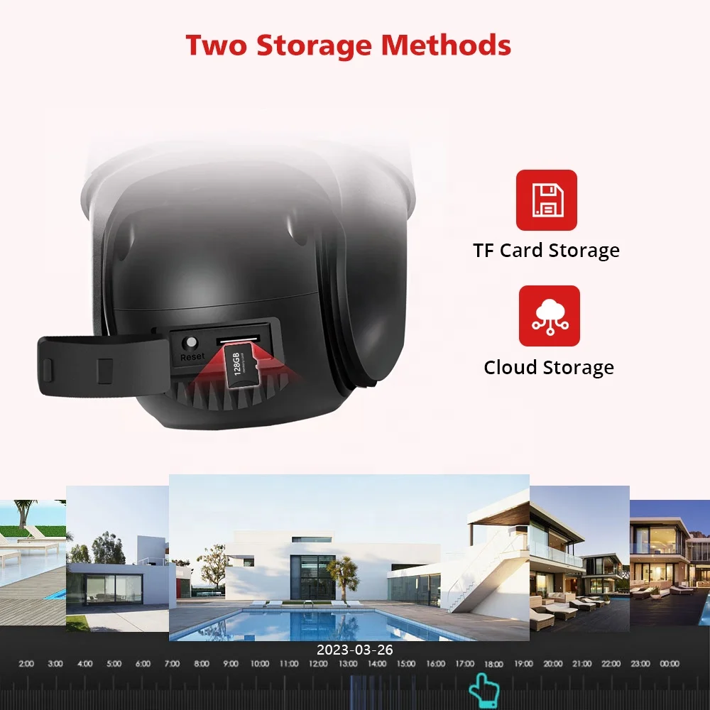 Dual Lens IP Camera With Dual Screen Color Night Vision Outdoor 4MP Security IP Camera CCTV Surveillance Camera ICSEE