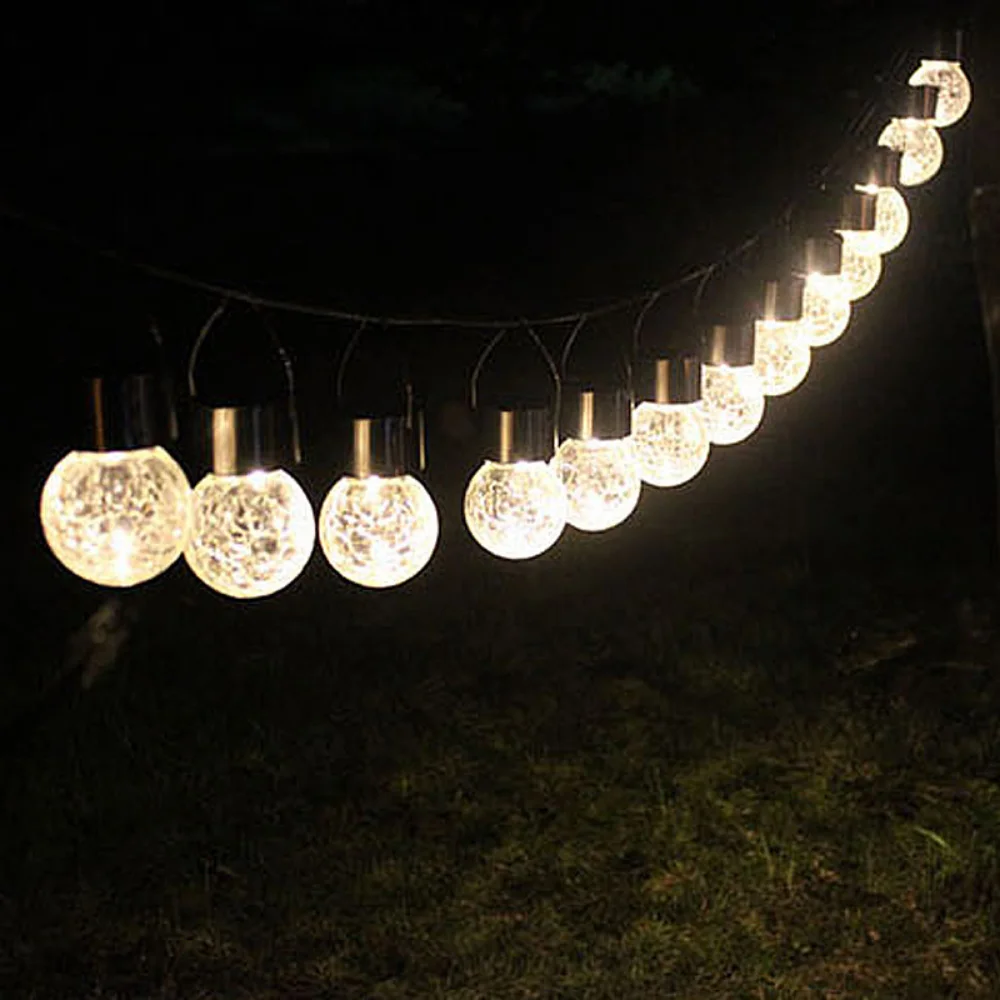 Good Quality Multiple Colors Lighting Globe Solar Outdoor Decoration Color String Lights for Garden Party Decor