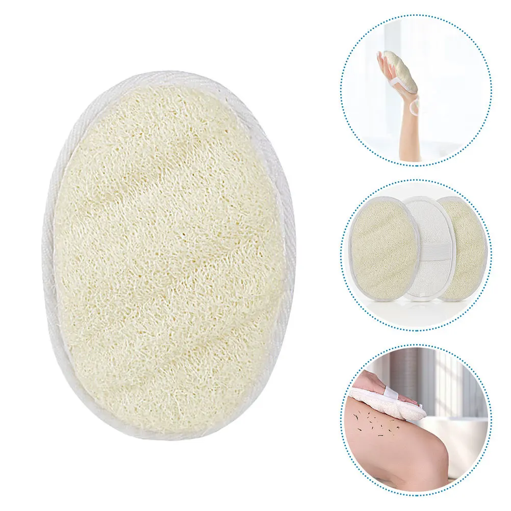 

3Pcs Loofah Body Scrubbers Exfoliating Bath Pads Ultra Soft Skin Cleansing Shower Tools for Deep Cleaning Sensitive Skin Men