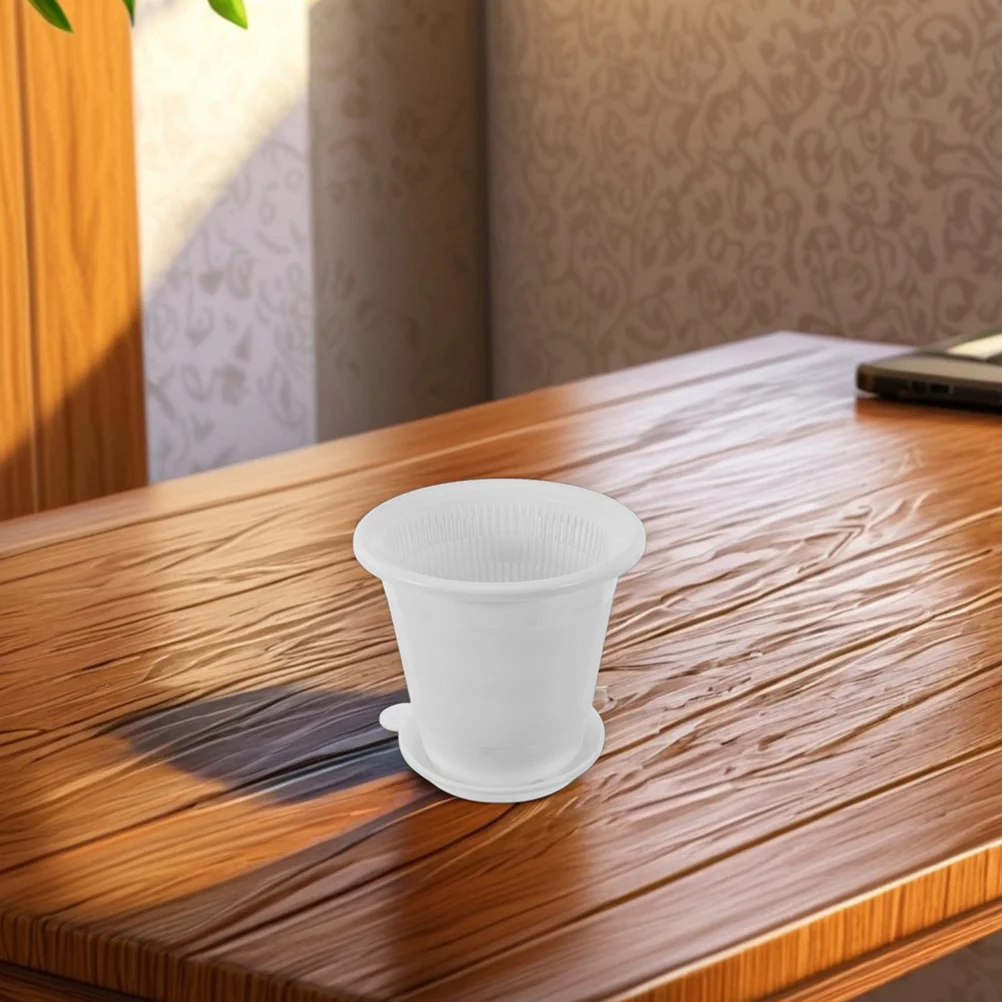 

Plastic Orchid Flower Pot 4 Inch Bottom Holes Facilitate Drainage Healthy Root Growth Sleek Modern Design Pot Planter