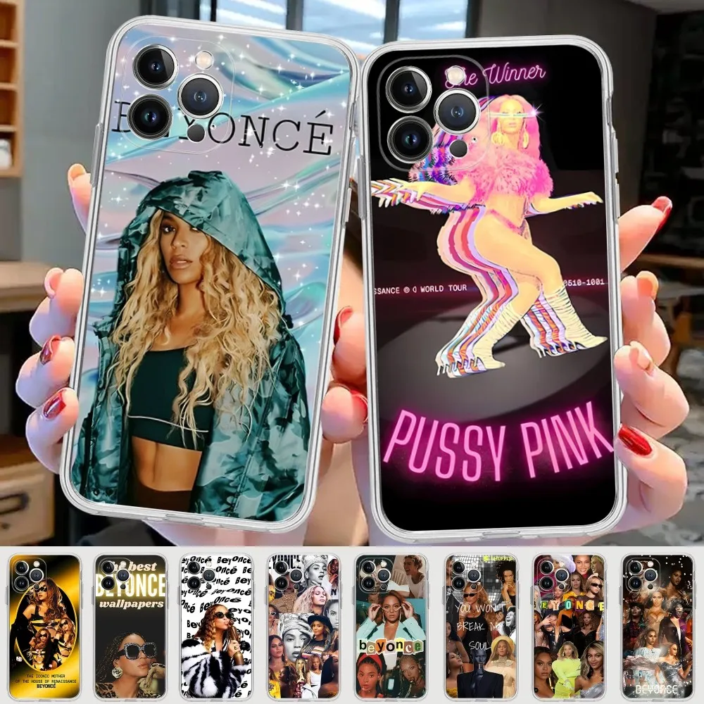 Beyonce Singer Phone Case For IPhone 15 8 7 6 6S Plus X SE 2020 XR XS 14 11 12 13 Mini Pro Max Mobile Case