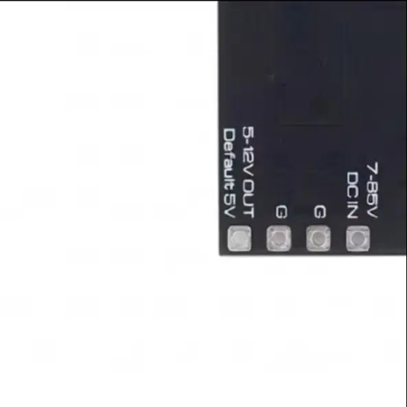 7-85V to 5.2V/8V/12V 5A Synchronous Buck BEC Module, TVS Protection, Thermal Shutdown, Step-Down Regulator for Aircraft Models.