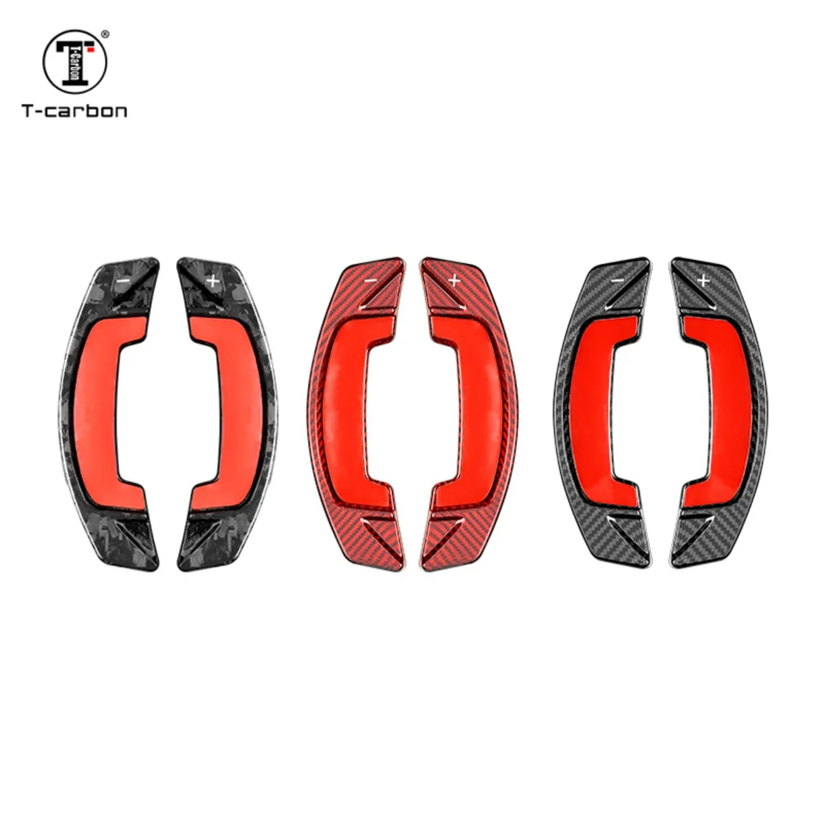 

T-carbon Carbon Fiber Steering Wheel Extension Paddle Shift For Land Rover Range Discovery Sport Evoque Jaguar XE XJ XF F-Pace