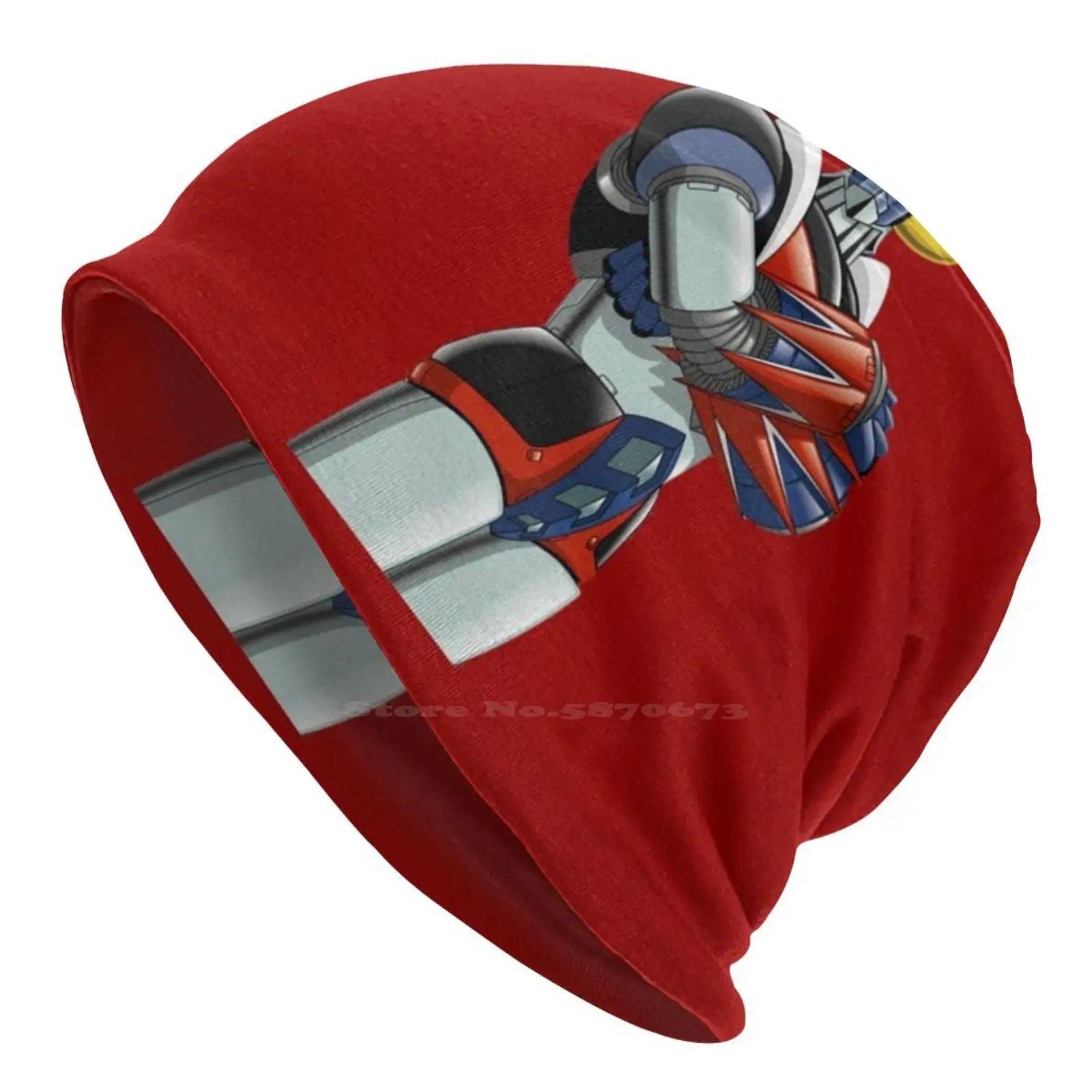 Goldrake Knitted Hat Warm Beanie Outdoor Caps Ommik Cool Geek Goldrake Goldorak Ufo Robot Actarus Grendizer Grendikaiser