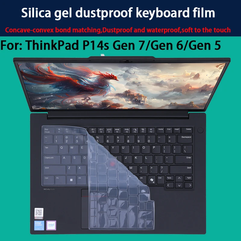 For ThinkPad P14 Gen 7 Keyboard Film ThinkPad P14 Gen 6/ 5 Laptop Tempered Film Screen Film Anti-reflective Film Anti-blue Film