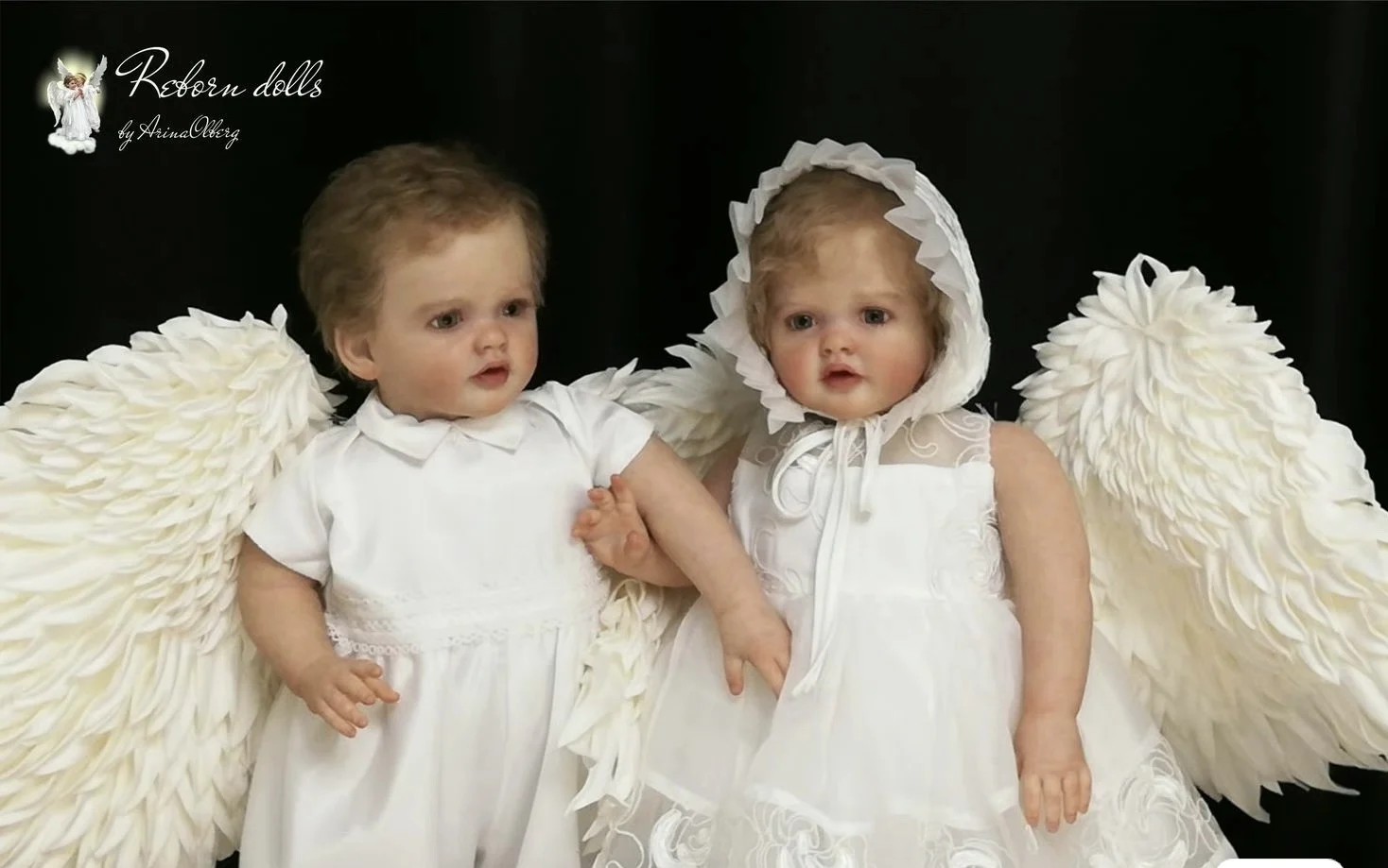 

SINO-BB Customized Limited Supply 25inch Reborn Baby Angel Sandie With Hand-Rooted Already Finished Doll With Different Dress