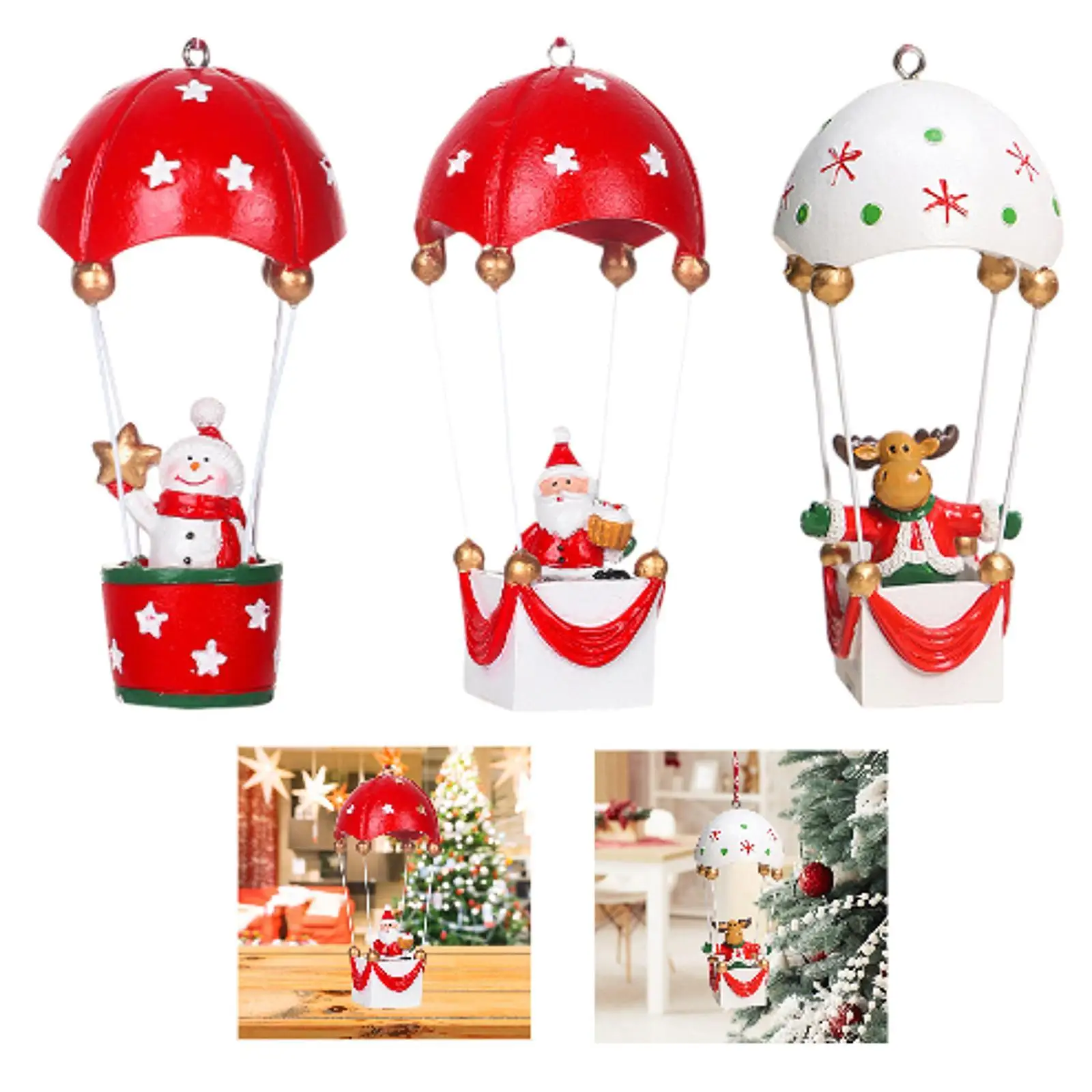 Weihnachts hängende Figur Fallschirm verzierung für Haupt wohnzimmer ferien