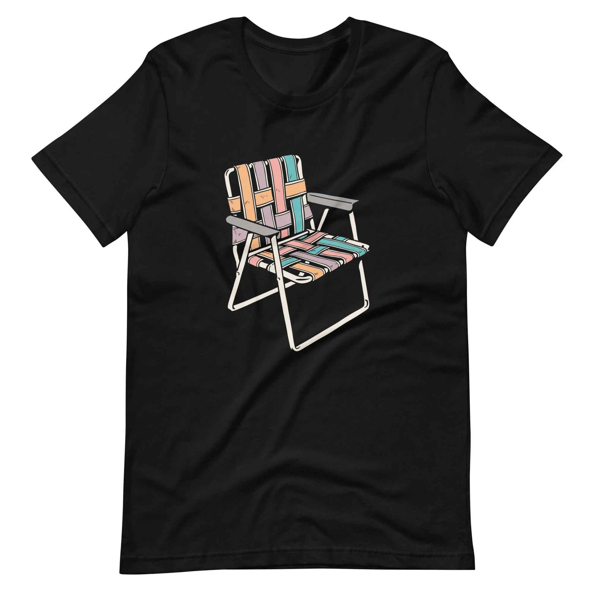 Camping weekend Trendy Colorful Lawn Chair  T Shirt