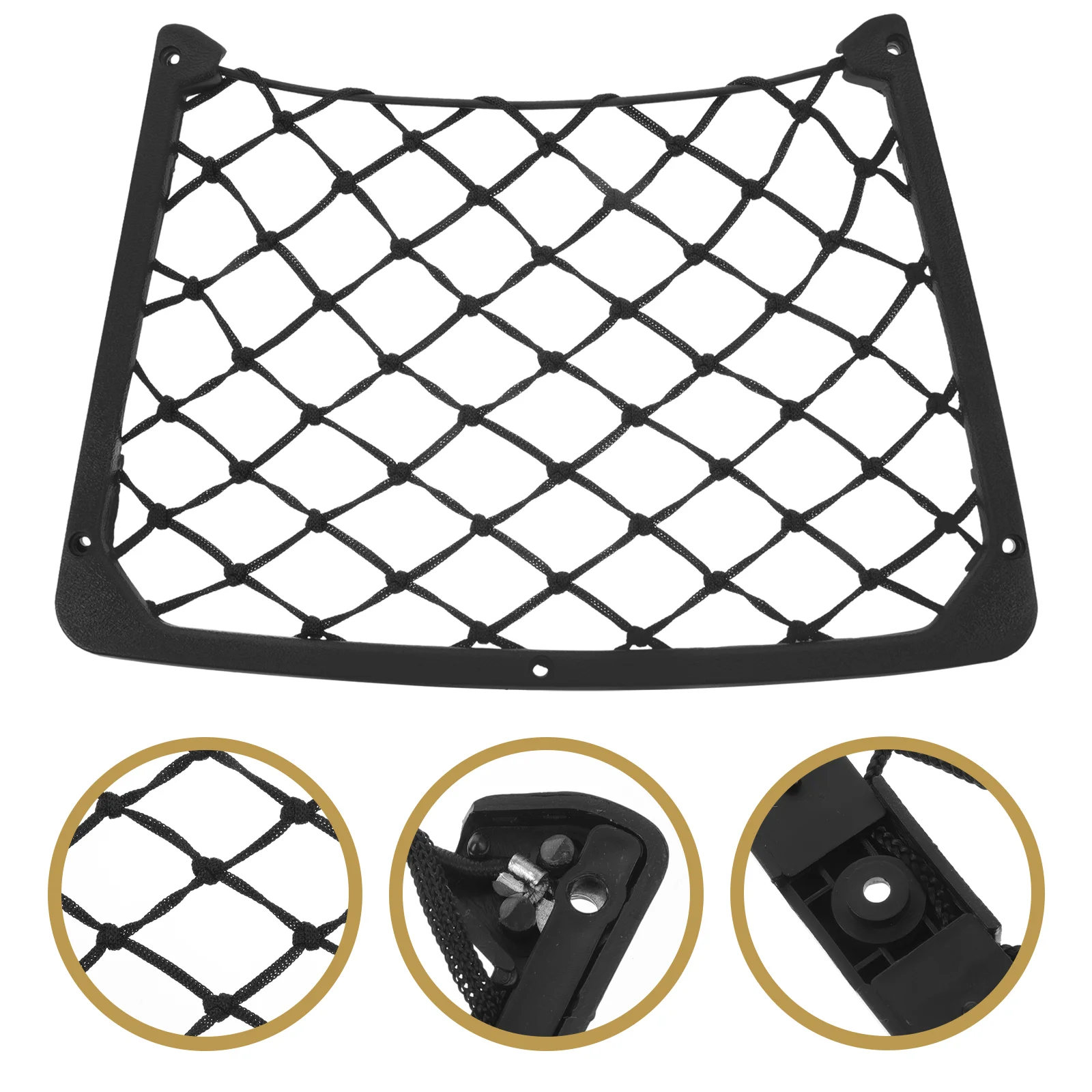 Car Stretch Net Bag RV Storage Cargo Pocket Wall-mounted Toddler Hanging