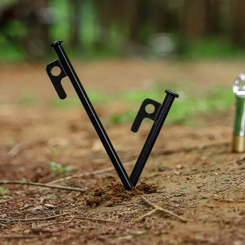 

652F Canopy Garden Nails Fixed Spikes Used to Support Camping Tent Camping Tent Pile, Aluminum Alloy Canopy Tent Ground Nails