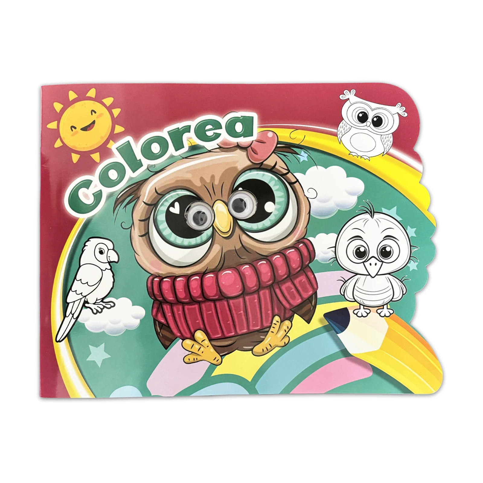 Livro para colorir infantil com olhos grandes, livros de desenho colorido, grafite, melhora a concentração do bebê, presentes educacionais pré-escolares