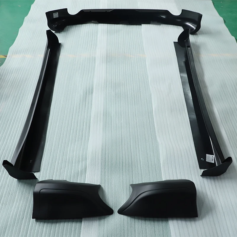 Car Body Kits For Infiniti FX35 2009-2012 Auto Racing Front Bumper Lip Rear Splitters Side Skirts Door Apron Lip PP Black Primer