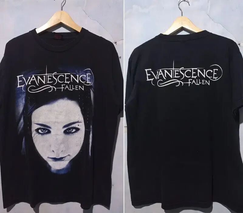 Evanescence band basic black T shirt 2 side 90s Unisex gift tee NH12673