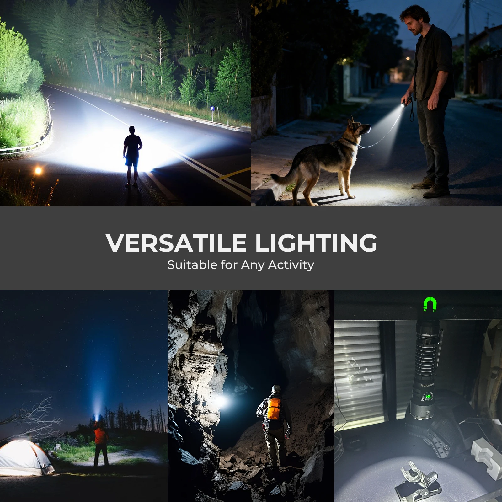 Wurkkos TS28 High-Performance Flashlight 3200 Lumens Torch Light Flashlights for Outdoor Adventures Search Inspection.