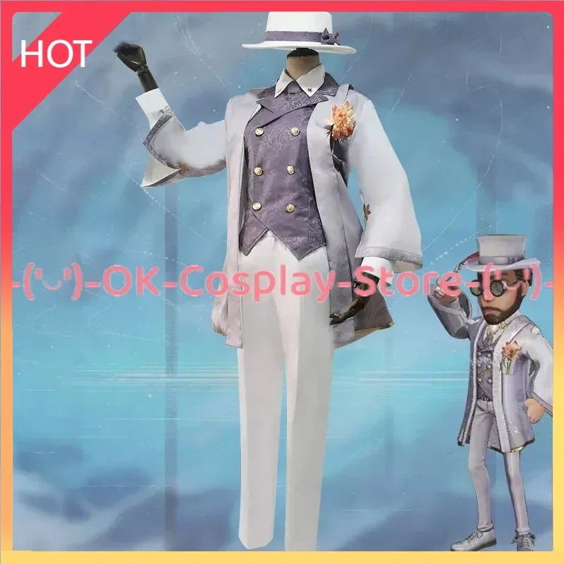 Game Identity V Professor of literature Magician Servais Le Roy Cosplay Costume Formal Suit Hallween Party Uniforms Custom Made