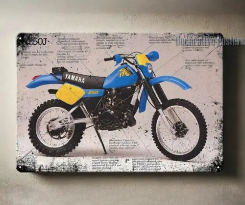

Yamaha IT250j Motorcycle Metal Poster - CollectableTin Sign - Size 20x30cm