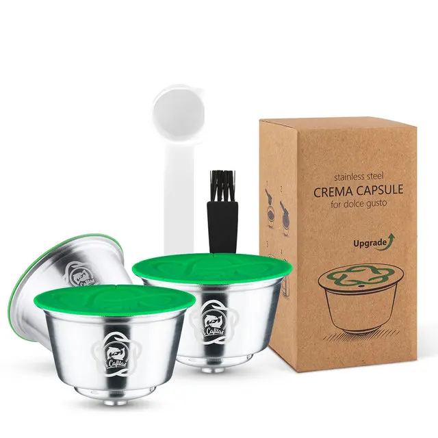 Wieder verwendbare Kaffee kapseln Marken-Upgrade für Dolce Gusto Filter mehr Sahne Kaffee wieder verwendbare Maker Pods Icafilas