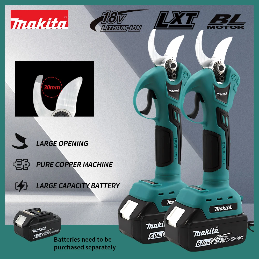 Makita 18V Cordless Electric Scissors For Trimming Branches And Leaves On Garden Fruit Trees, Rechargeable Branch Trimmer image 2