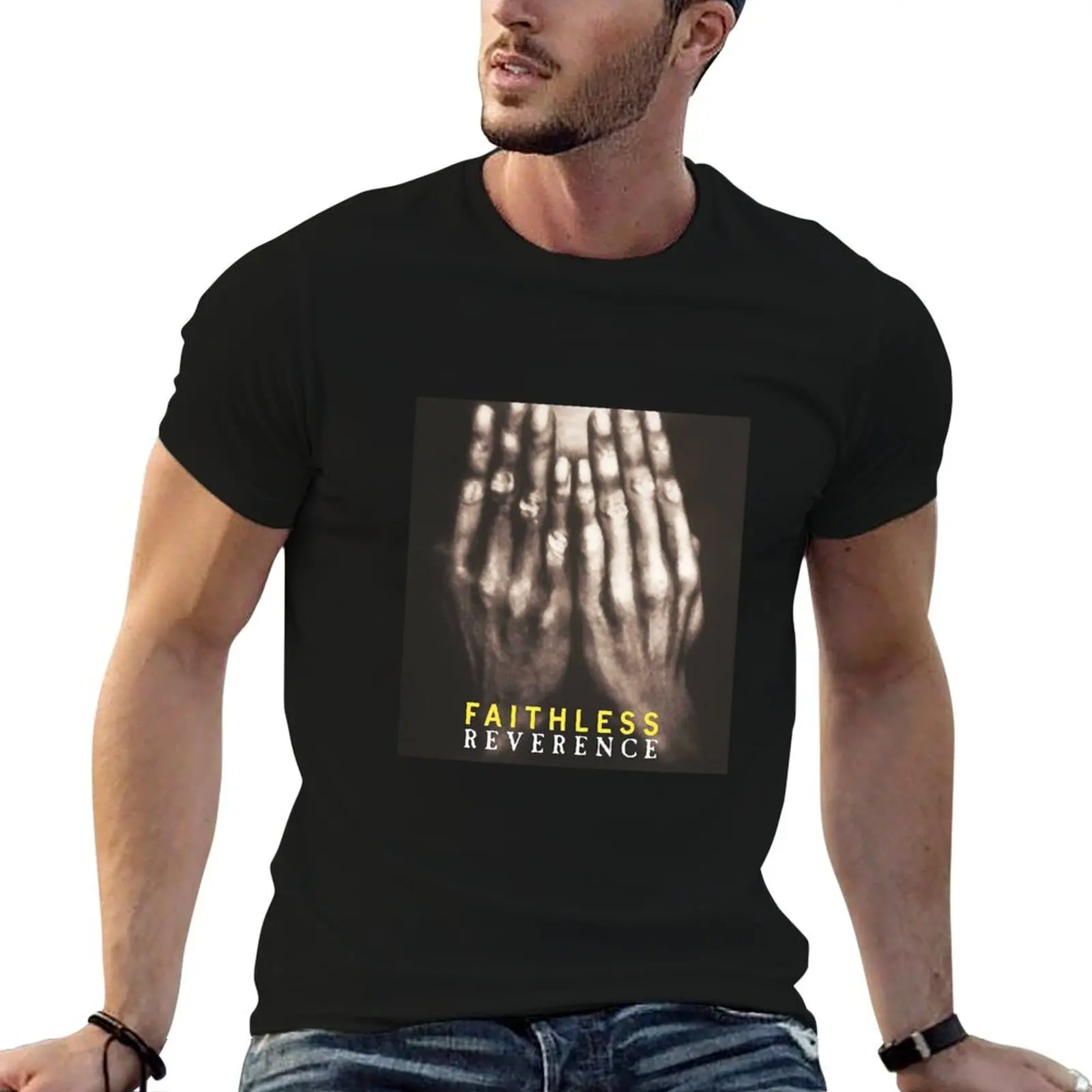 Reverence Faithless T-Shirt Basic Simple Casual Short Sleeve Tee