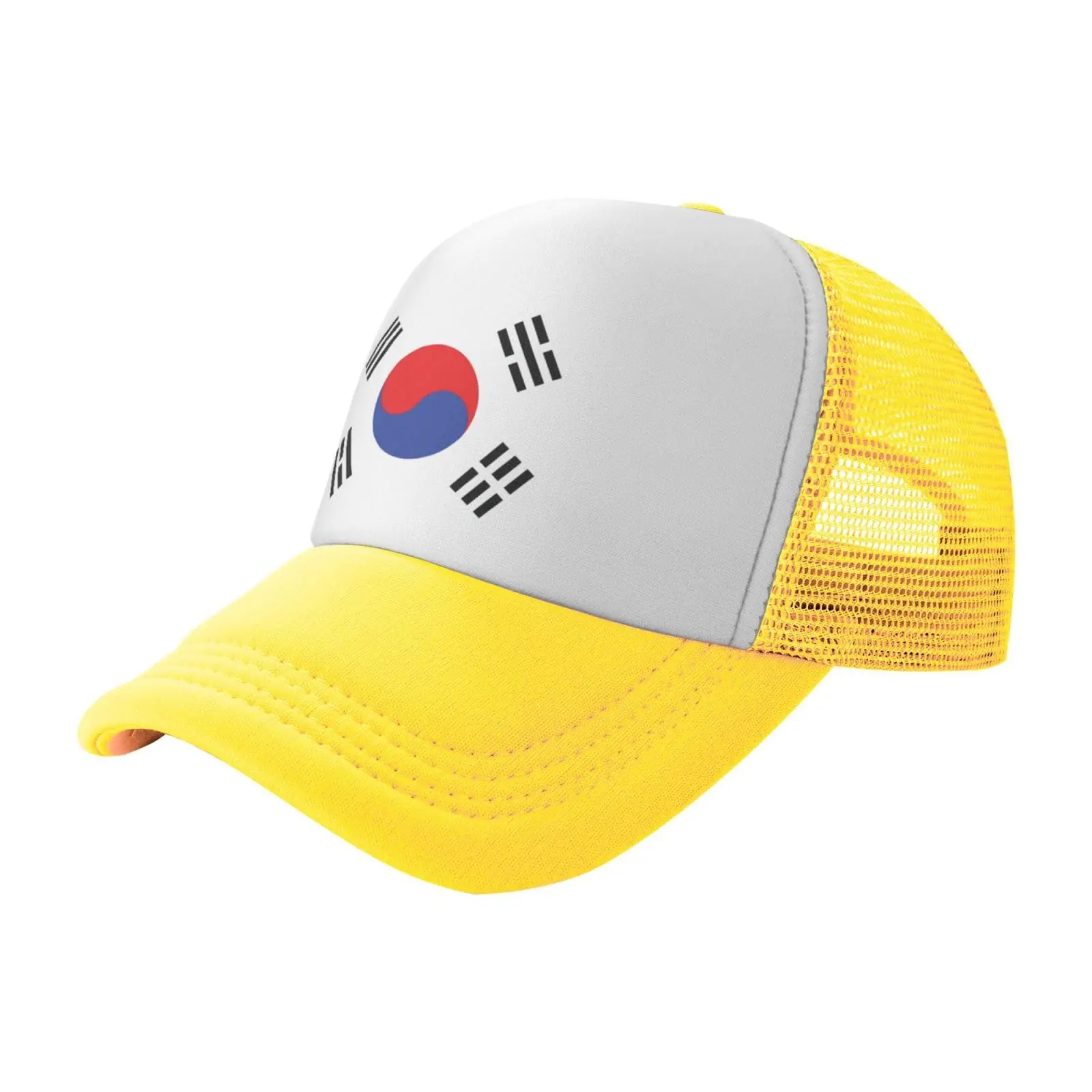 

Korean Flag Trucker Hats Adjustable Funny Mesh Hat Fashion Baseball Cap for Men Women